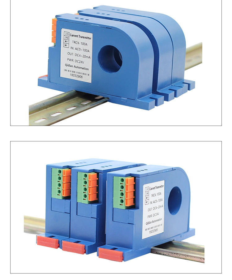 0 to 600A 4-20mA Split Core DC Current Transducer Open Core Current Sensor